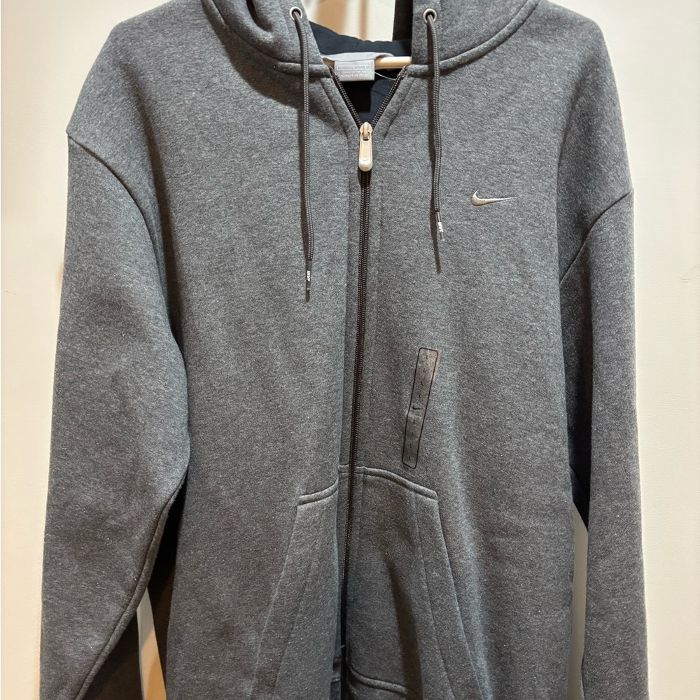 Y2K Nike Gray Full-Zip Hoodie Brand new (Gray Tag)